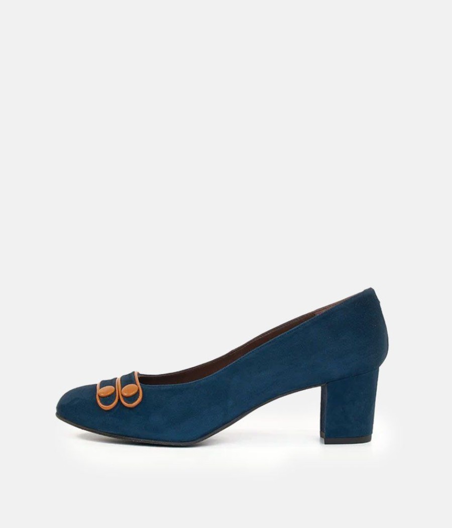 Brenda Zaro Brenda Zaro Premium Navy Suede Heels Hot