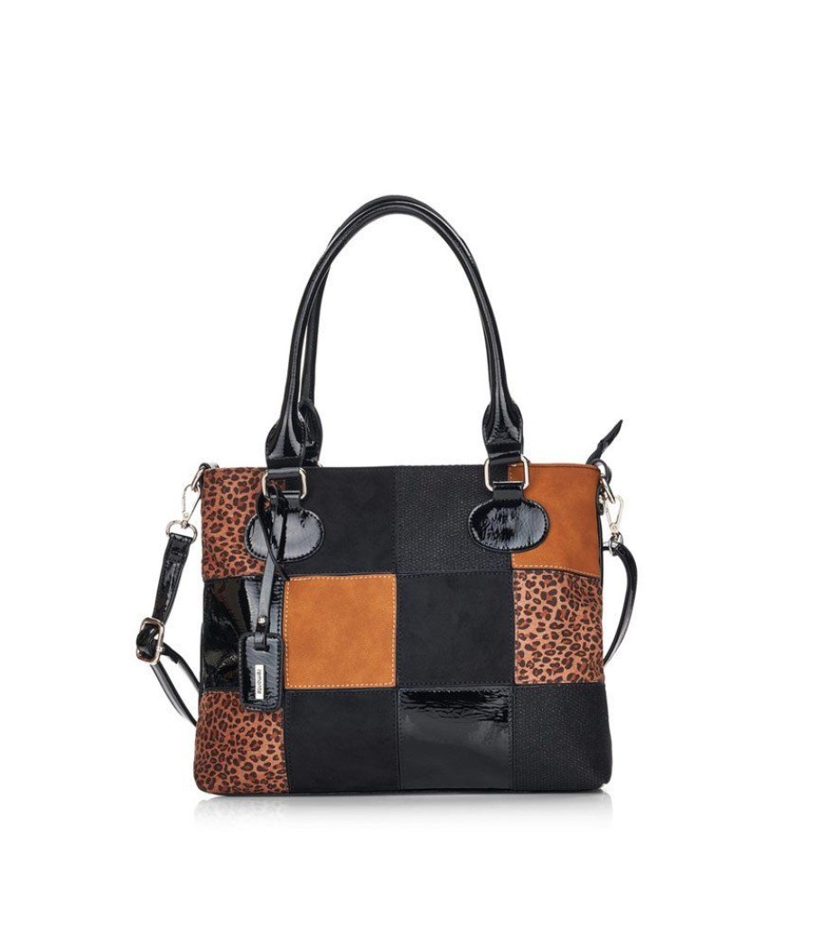 Remonte Remonte Fabulous Leopard Black Combi Tote Best