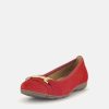 Gabor Gabor Stylish Red Suede Ballet Flats New