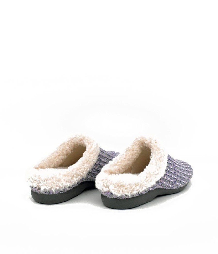 Berevere Cosy Fur Lined Lilac Slippers Online