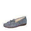 Waldlaufer Waldlaufer Pretty Blue Loafer With Bow Detail New