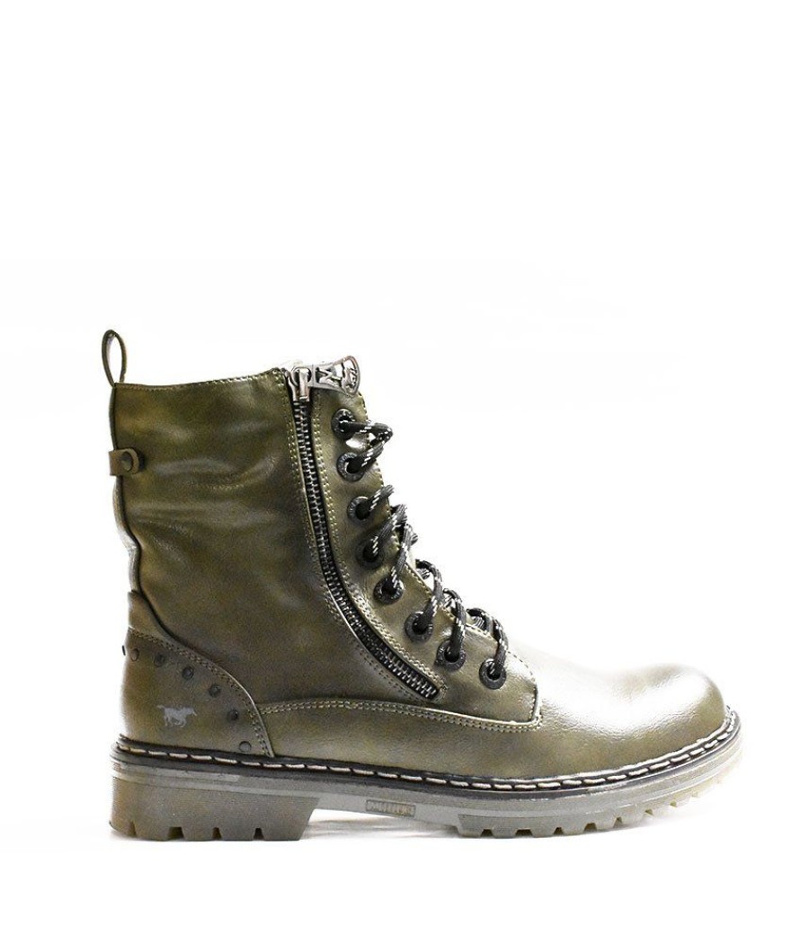 Mustang Mustang Fab Olive Ankle Boots Hot