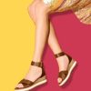 Remonte Remonte Pretty Brown Wedge Sandals Wholesale