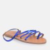 Glaritis Glaritis Pretty Blue Leather Strappy Sandals Wholesale