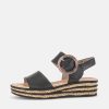 Gabor Gabor Stylish Black Wedge Sandals Clearance