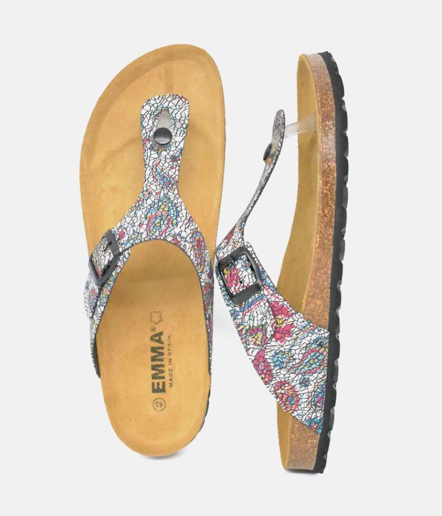 Emma Cute Colourful Vegan Thong Sandal Online