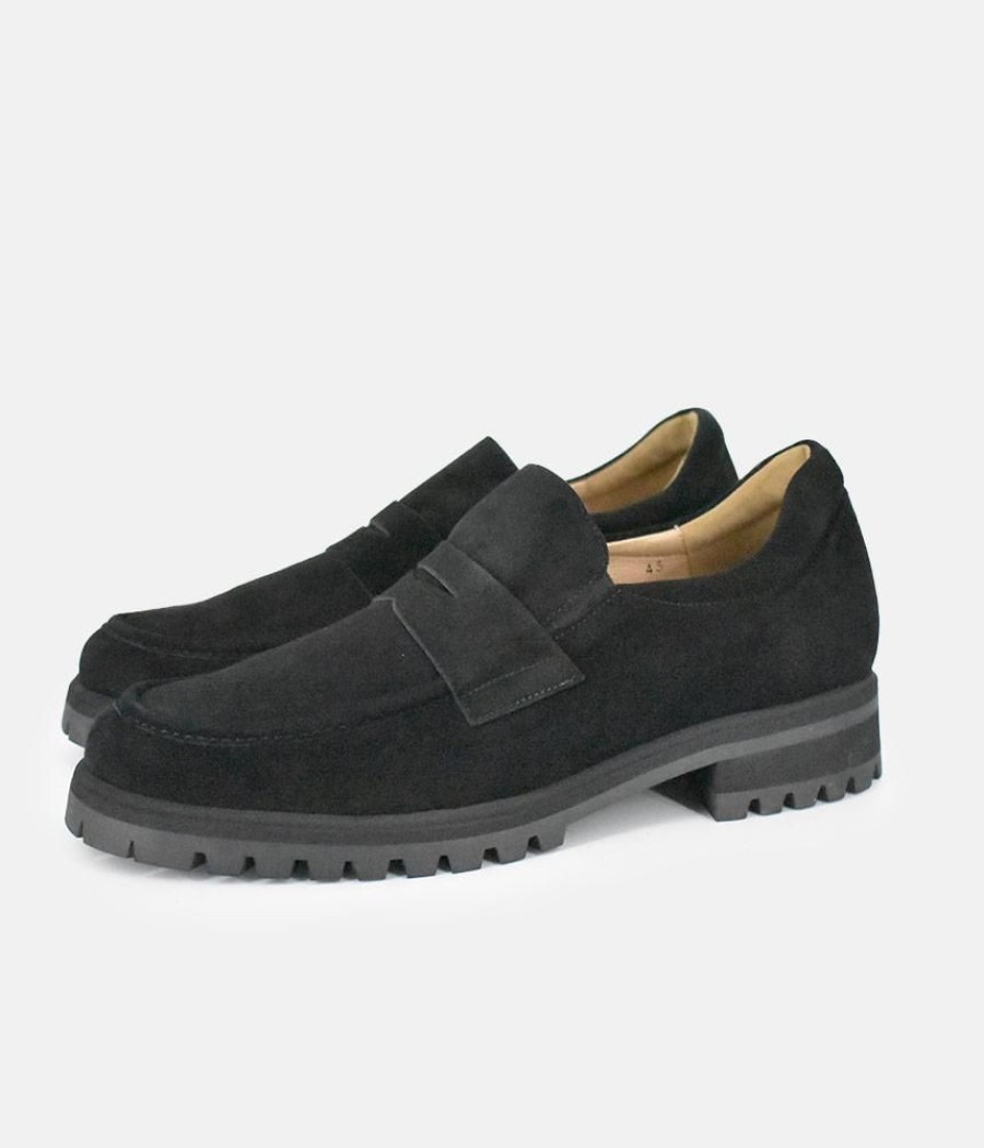 PieSanto Piesanto Deluxe Black Suede Loafers Hot