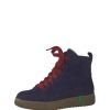 Jana Jana Stylish Vegan Navy/Red Ankle Boots Best