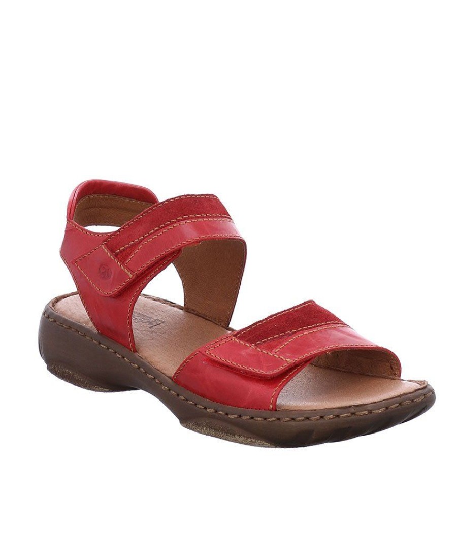 Josef Seibel Josef Seibel Red Combi Ladies Sandal Hot