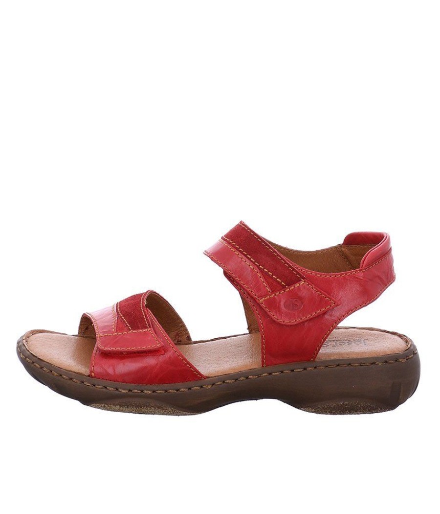 Josef Seibel Josef Seibel Red Combi Ladies Sandal Hot