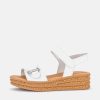 Gabor Gabor Stylish White Leather Wedge Sandals Best