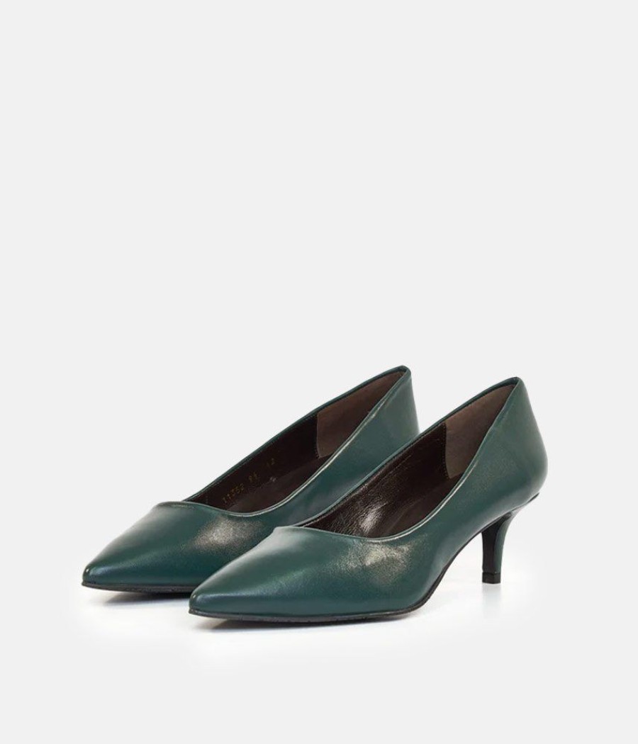 Brenda Zaro Brenda Zaro Green Low Stiletto Heels Best