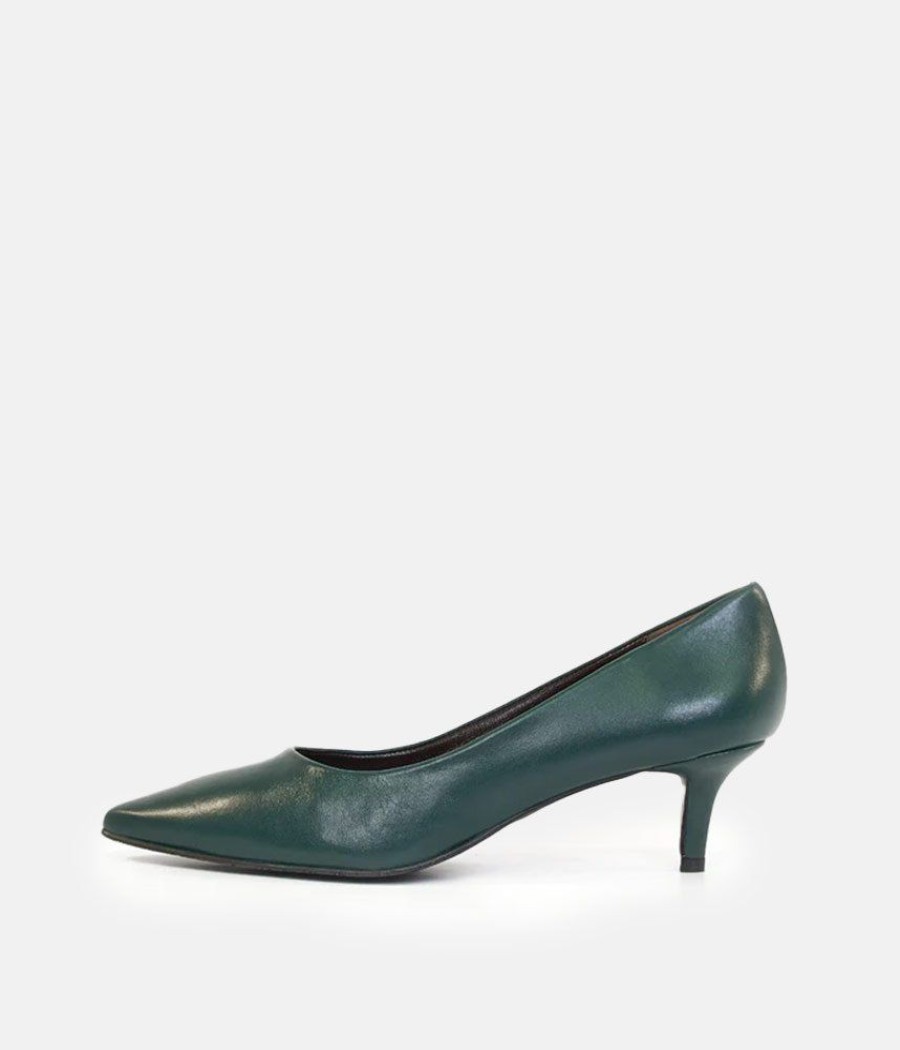 Brenda Zaro Brenda Zaro Green Low Stiletto Heels Best