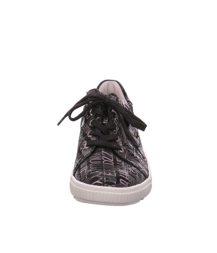 Waldlaufer Waldlaufer Trendy Wide Fit Black Pattern Sneaker New