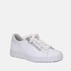 Semler Semler Luxurious Quilted White Trainers Hot