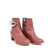 Belle & Lucy Belle & Lucy Stylish Brown Ankle Boot Hot