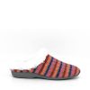 Berevere Cosy Stripy Multi Colour Slippers New