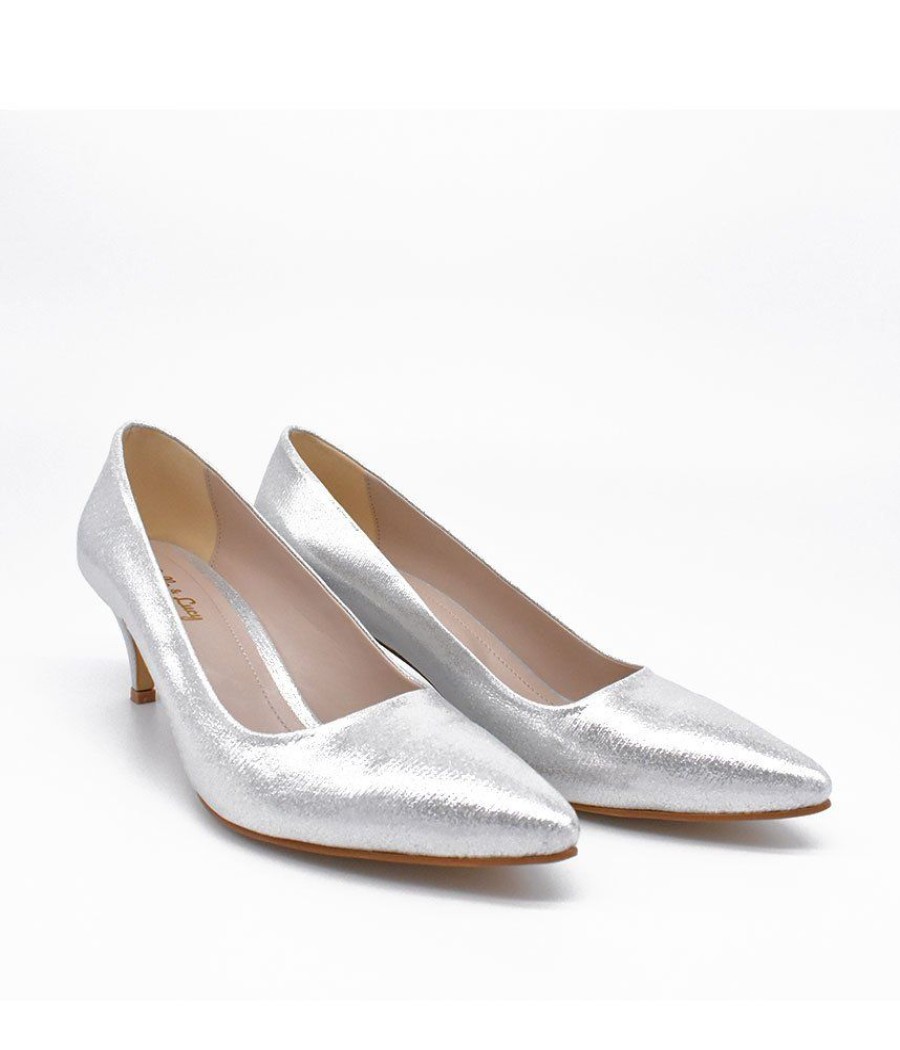 Belle & Lucy Glamourous Silver Heels Best