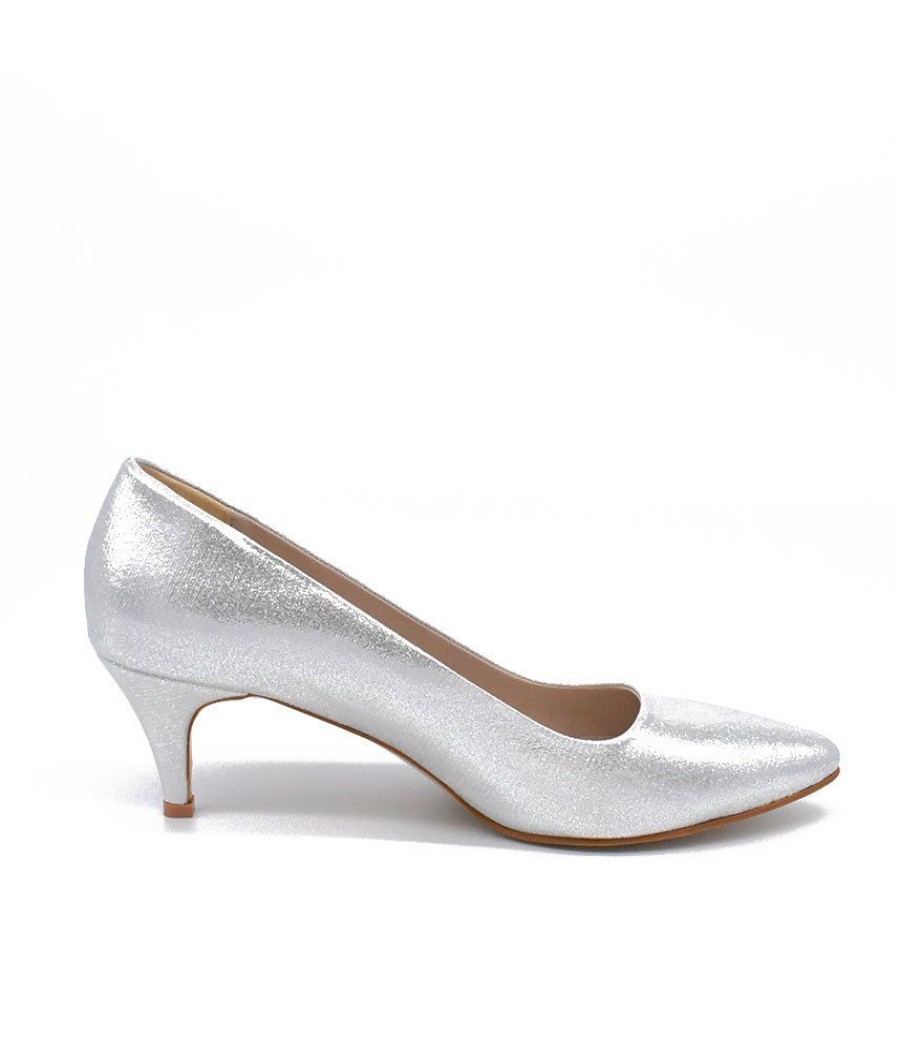 Belle & Lucy Glamourous Silver Heels Best