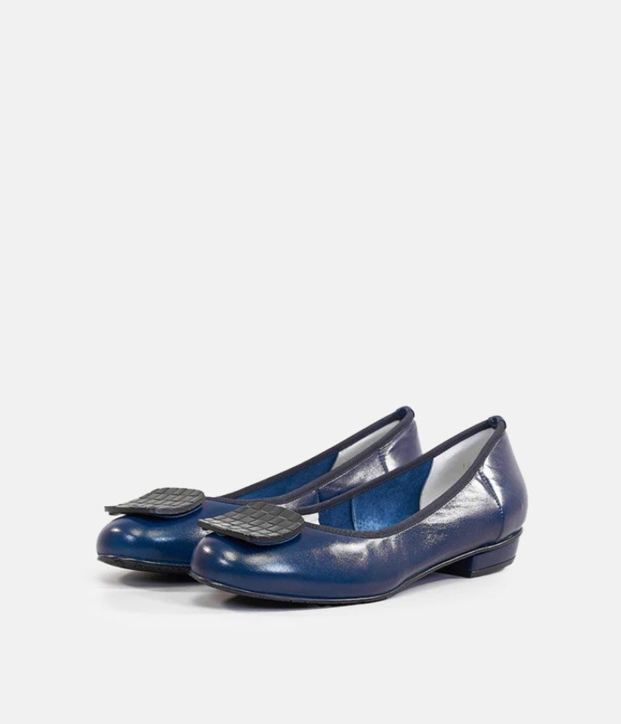 Brenda Zaro Brendza Zaro Premium Navy Ballerina Flats Best