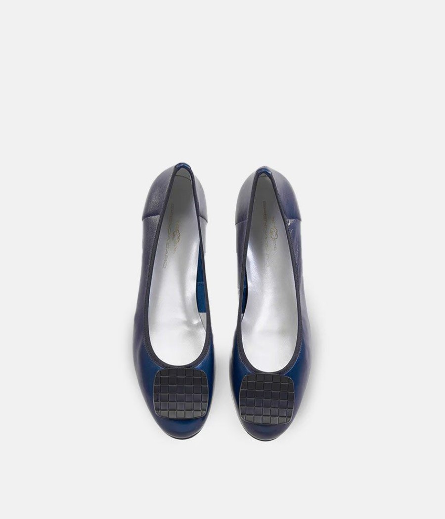 Brenda Zaro Brendza Zaro Premium Navy Ballerina Flats Best