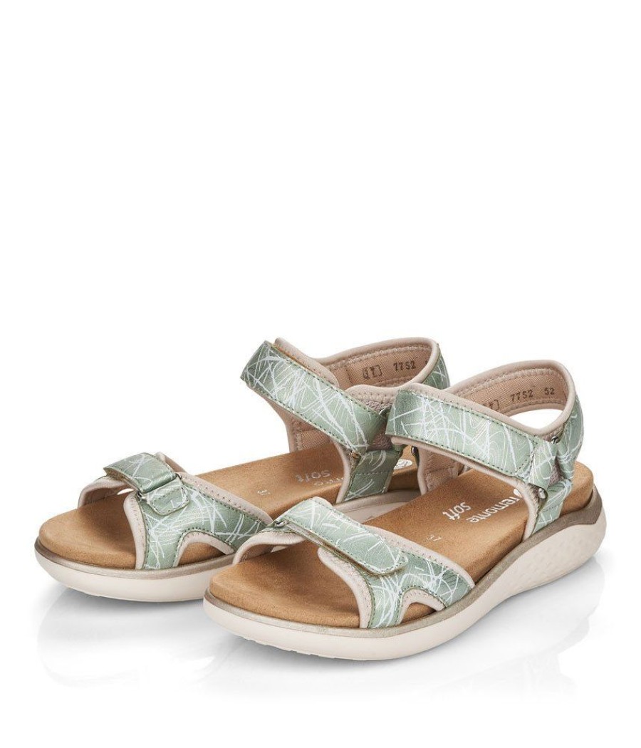 Remonte Remonte Sporty Mint Green Sandals Wholesale