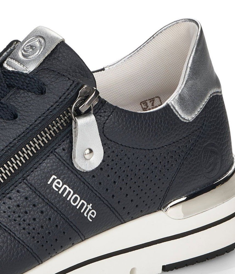 Remonte Remonte Navy Combi Sneakers With Zip Clearance