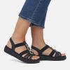 Remonte Remonte Dressy Black Elasticated Sandals Hot