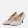 PieSanto Piesanto Premium Beige Leather Heels Hot