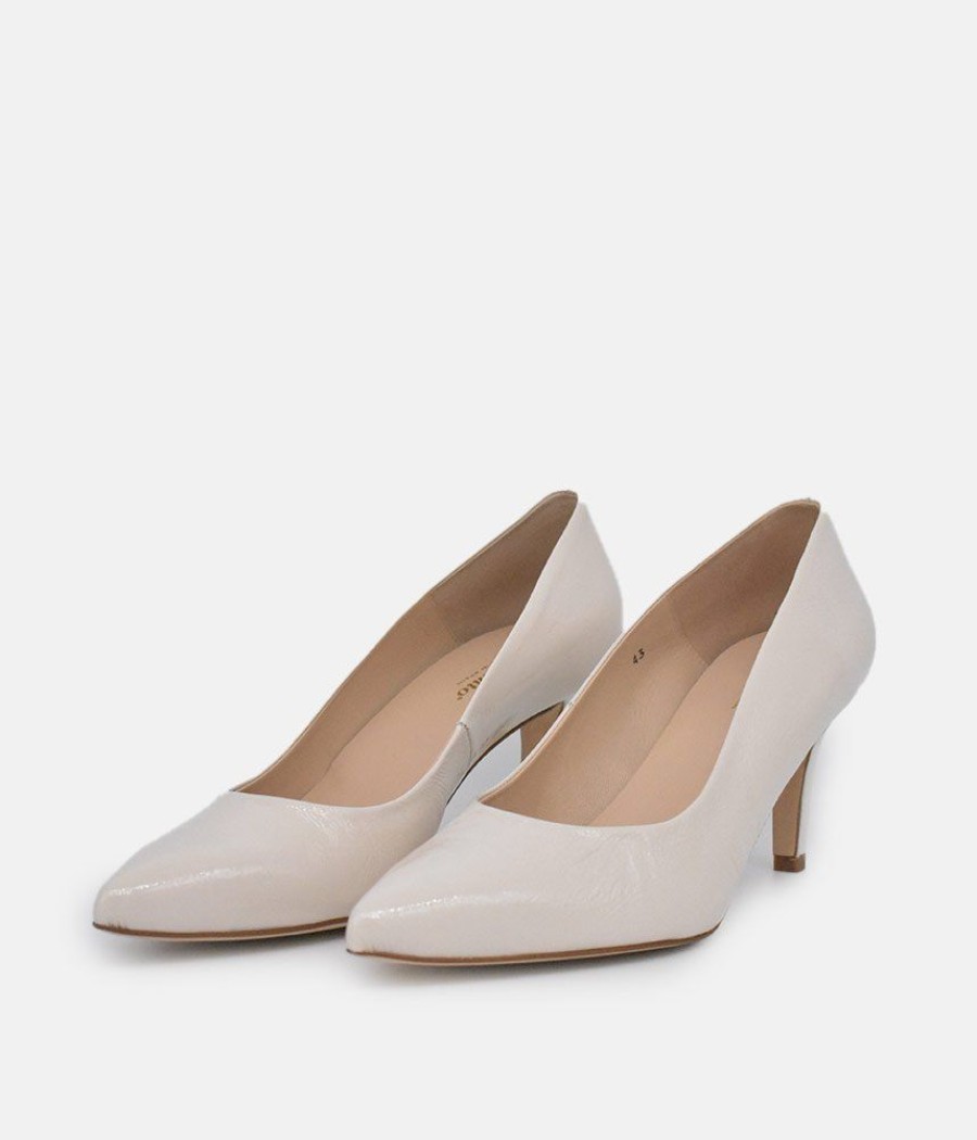 PieSanto Piesanto Premium Beige Leather Heels Hot