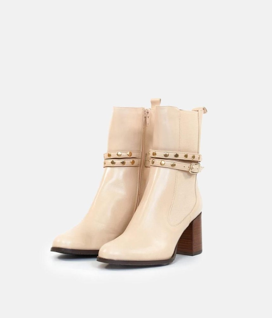 Brenda Zaro Brenda Zaro Deluxe Tall Beige Ankle Boots Wholesale