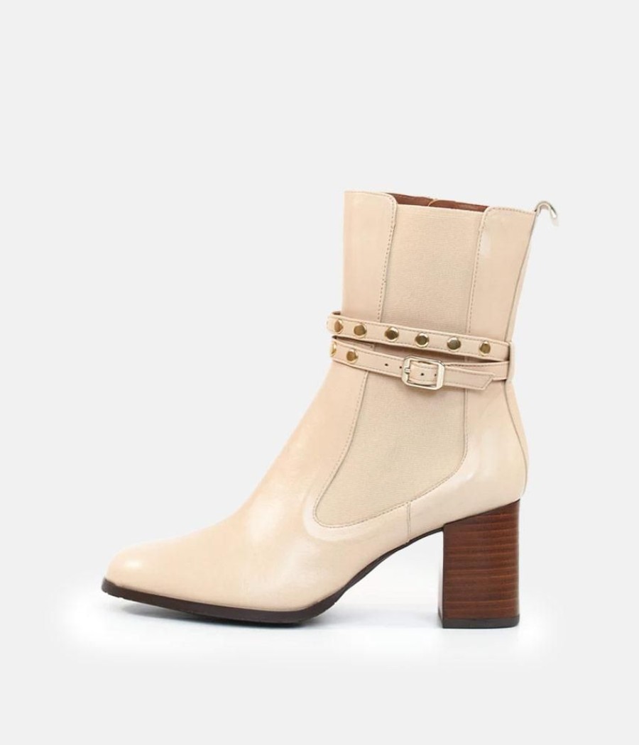 Brenda Zaro Brenda Zaro Deluxe Tall Beige Ankle Boots Wholesale