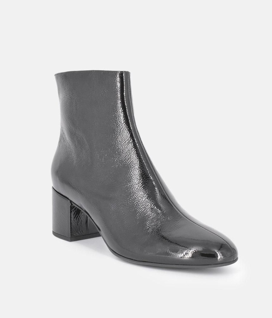 Hogl Hogl Premium Black Patent Leather Ankle Boots Best