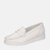 Waldlaufer Trendy Off White Patent Wide Fitting Loafers Hot