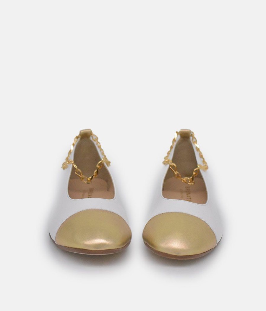 Brunate Brunate Luxe Gold Link Flats Online