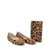 Belle & Lucy Stylish Leopard Flats And Matching Bag Clearance