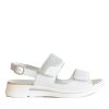 Waldlaufer Waldlaufer Pretty White/Grey Leather Sandals Hot