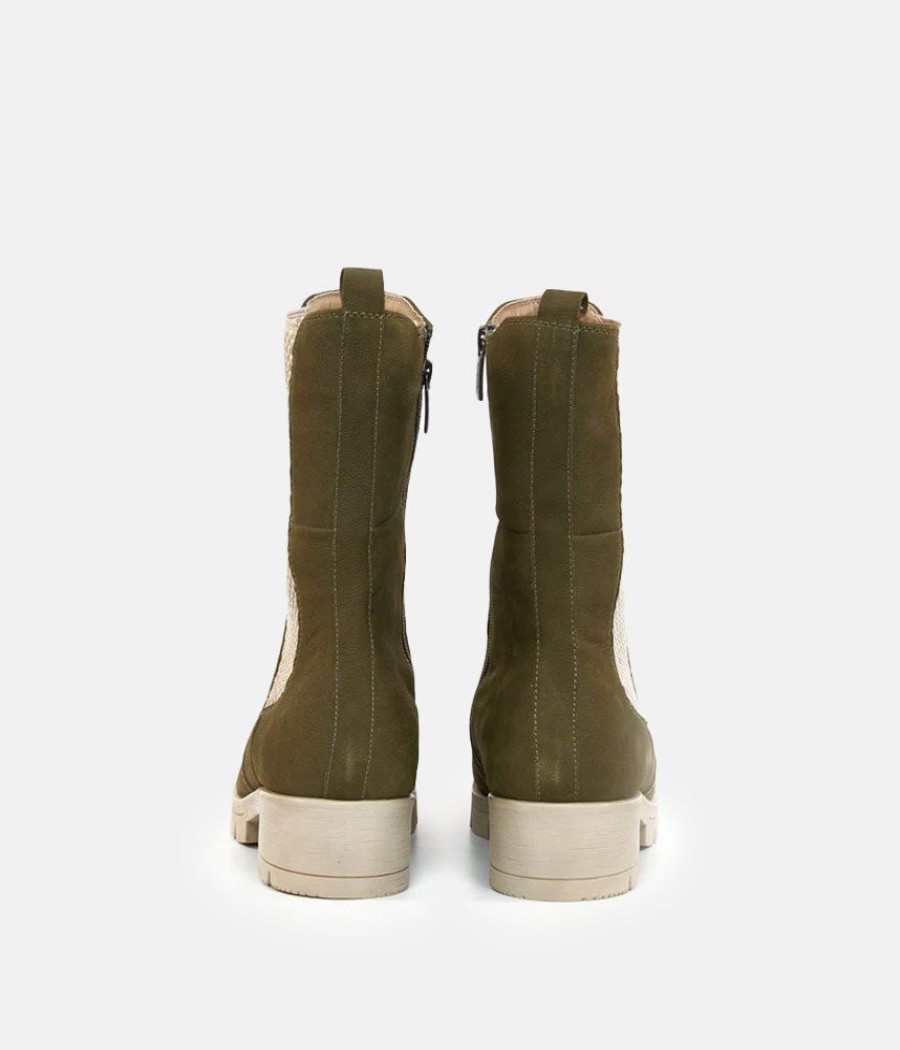 Tamaris Tamaris Khaki Chelsea Style Ankle Boots Clearance