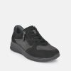 Forelli Forelli Black Nubuck Orthopedic Comfort Sneakers Best