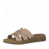 Jana Jana Pretty Rose Leather Slides Clearance