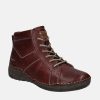 Josef Seibel Josef Seibel Stylish Burgundy Ankle Boots Wholesale