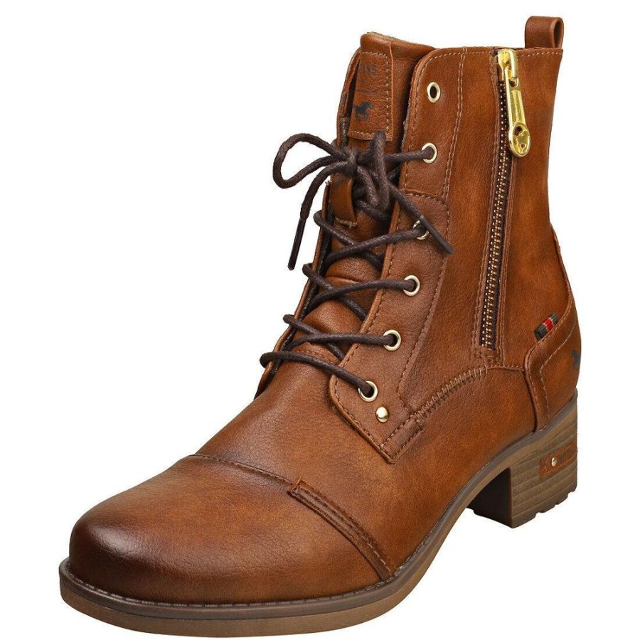 Mustang Mustang Classic Brandy Lace Up Ankle Boots Clearance