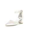 Gabor Gabor Fashionable Pearl White Ankle Strap Heels Wholesale