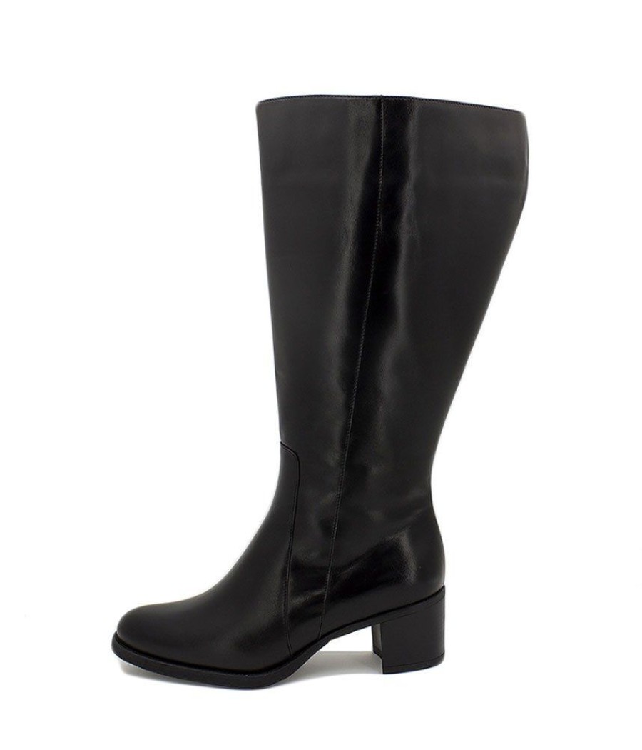 PieSanto Piesanto Fabulous Long Black 2 Xl Leather Boots Clearance