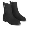 Andres Machado Andres Machado Black Suedette Ankle Boots Online