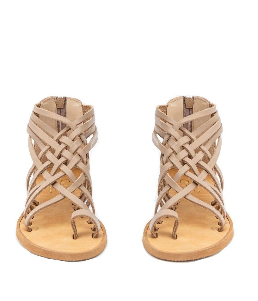 Glaritis Glaritis Criss Cross Gladiator Eurydice Sandals Best