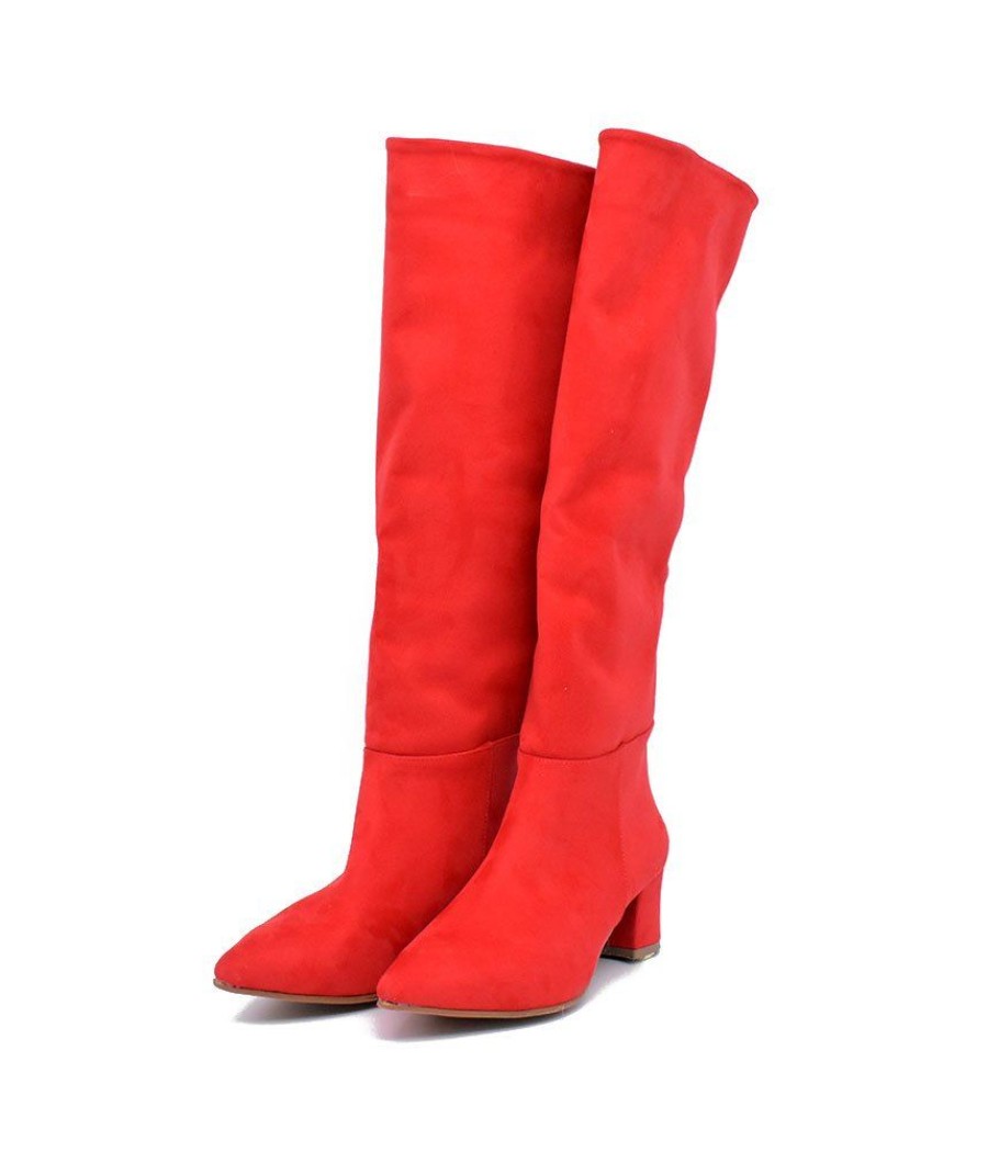 Belle & Lucy Belle & Lucy Stunning Long Red Boots Online