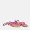 Glaritis Glaritis Hot Pink Leather Strappy Sandals New