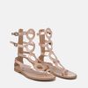 Glaritis Glaritis Rose Gold Strappy Gladiator Sandals Hot