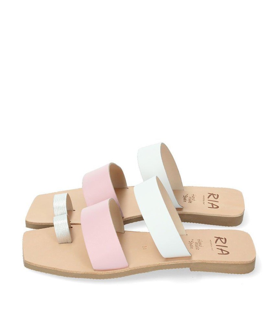 Ria Ria Stylish Multi Pink Toe-Post Sandals Best